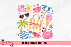 Beach Summer Time PNG, Beach Vibes PNG, Sunshine Summer PNG Product Image 1