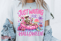 Just Waiting For Halloween Gator Png, Summer Halloween PNG Product Image 4