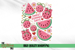 Coquette Watermelon Png, Cute Watermelon Sublimation PNG Product Image 1