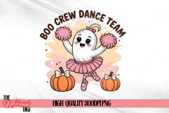 Ballerina Ghost PNG, Boo Dance Crew Shirt Design Product Image 1