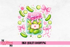 Pickle Jar PNG, Pickle Girl Sublimation, Trendy Digital Product Image 4
