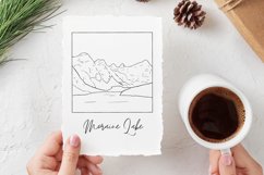 Mountain SVG, Moraine Lake, Hand Drawn Mountain Square Product Image 2