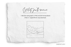 Mountain SVG, Moraine Lake, Hand Drawn Mountain Square Product Image 3