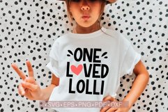 One Loved Lolli Svg, Valentine&#039;s Day Svg Valentine Lolli SvG Product Image 1
