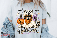 Halloween Raccoon PNG, Funny Raccoon Halloween Shirt Desig Product Image 5