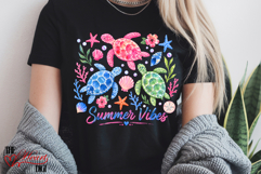 Summer Vibes PNG, Turtles PNG, Colorful Summer PNG Product Image 4
