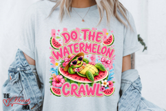 Do the Watermelon Crawl PNG, Cute Turtle Summer Quotes PNG Product Image 2