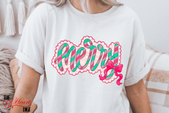 Peppermint Merry PNG, Cute Christmas Sublimation Design Product Image 2