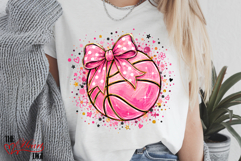 Pink Coquette Basketball Ball Png, Basketball Game Day Png Product Image 4
