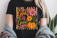 God is Good All The Time PNG, Retro Christian Shirt PNG Product Image 5
