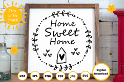 Home Sweet Home SVG | Home Sign SVG | Welcome Sign SVG Product Image 1