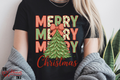 Preppy Merry Christmas PNG, Christmas Holiday Digital PNG Product Image 2