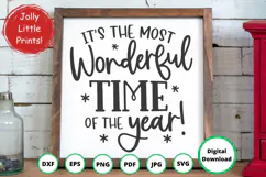 It's The Most Wonderful Time Of The Year SVG Product Image 1