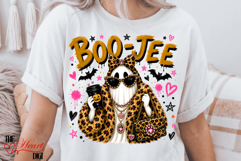 Boo-Jee Leopard Print Ghost PNG, Halloween Fall Ghost Sublim Product Image 2