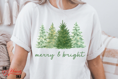 Merry and Bright PNG, Christmas Tree Png, Merry Christmas Product Image 2