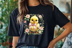 Coquette Bow Chick PNG, Cute Easter Chick T-shirt PNG Product Image 5