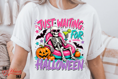 Summer Skeleton PNG, Just Waiting for Halloween PNH Product Image 3