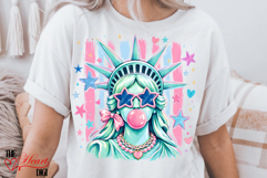 Preppy Brushstrokes Statue of Liberty PNG, 4th of july PNG Product Image 3