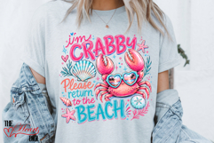 Funny Beach PNG, If Crabby Please Return To The Beach PNG Product Image 2