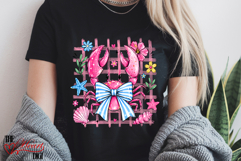 Preppy Coquette Crab PNG, Coquette Summer PNG, Crabby Summer Product Image 3