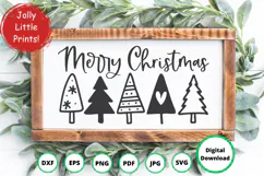 Merry Christmas SVG | Christmas Tree SVG | Cricut SVG File Product Image 1