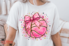 Pink Coquette Basketball Ball Png, Basketball Game Day Png Product Image 2