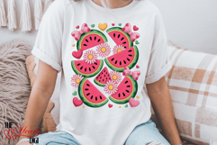 Cute Watermelon Sublimation PNG, Watermelon Slices PNG Product Image 3