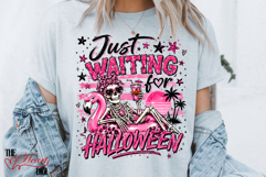 Just Waiting For Halloween Gator Png, Summer Halloween PNG Product Image 1