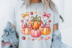 Cute Fall Pumpkins PNG, Cute Strawberry Pumpkin Png Product Image 2