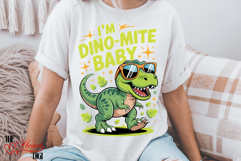 I&#039;m Dino-Mite Baby PNG, Cute Dinosaur PNG Product Image 3