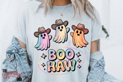Western Ghost Shirt Digital PNG, Boo Haw PNG, Cute Ghost PNG Product Image 3