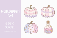 Cute Halloween Pastel Clipart Product Image 1