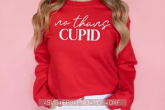 Cupid Svg, No Thanks Cupid Svg Funny Valentine&#039;s Day Svg Png Product Image 1