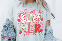 Strawberry Summer Time PNG, Sweet Summer Time Sublimation Product Image 4