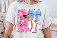 Pink Coquette Baseball PNG, Preppy Girly Baseball PNG Product Image 3