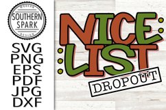 Christmas Nice List Dropout Naughty List Product Image 1