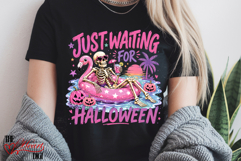Just Waiting For Halloween Gator Png, Summer Halloween PNG Product Image 2