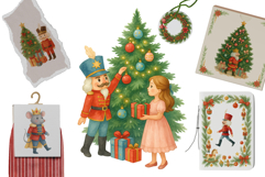 Christmas Watercolor Clipart Hand-Painted Illustrations Product Image 2