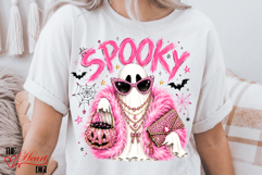 Glam Spooky Ghost PNG, Glam Halloween Shirt Design Product Image 3