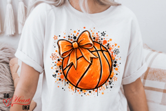 Coquette Basketball Ball Png, Basketball Game Day Png Product Image 4