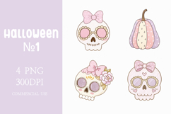 Cute Pastel Sugar Skulls Set Product Image 1