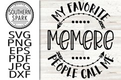 Mother's Day My Favorite People Call Me Memere Product Image 1