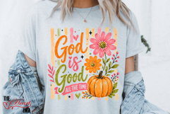 God is Good All The Time PNG, Retro Christian Shirt PNG Product Image 2