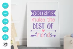Cousins Make the Best of Friends SVG Product Image 3