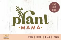 Plant mama SVG cut file - boho plant lady shirt Product Image 1