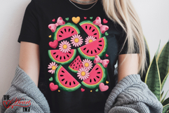 Cute Watermelon Sublimation PNG, Watermelon Slices PNG Product Image 2