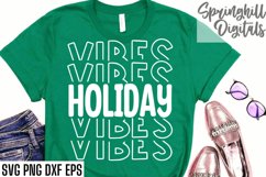 Holiday Vibes Premium Christmas T-shirt Design Svg Cut Files Product Image 1