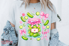 Pickle Jar PNG, Pickle Girl Sublimation, Trendy Digital Product Image 1