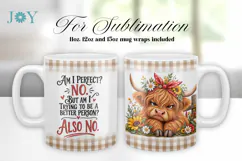 SARCASTIC QUOTE SUBLIMATION MUG DESIGN, COFFEE MUG WRAP Product Image 3