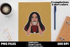 Black Woman Coffee Mug Drinking Coffee Tea Bundle Nails Product Image 1